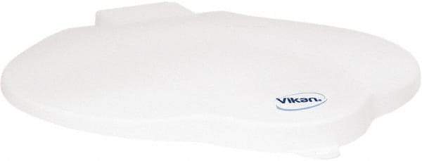 Vikan - 3 Gal Polypropylene Pail Lid - White, For Use with 5690 - Exact Tool & Supply