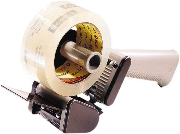 3M - 2" Wide, Pistol Grip Style, Handheld Tape Dispenser - For Use with Box Sealing Tape - Exact Tool & Supply