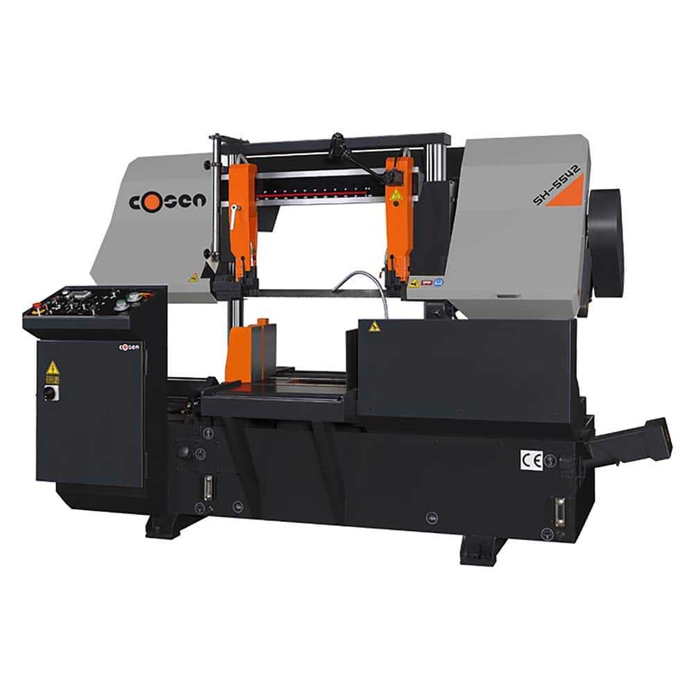 Cosen - Horizontal Bandsaws; Machine Style: Semi-Automatic ; Drive Type: Variable Frequency ; Angle of Rotation: 90 ; Maximum Capacity (Rectangular) (Inch): 16.5 x 21.6 ; Maximum Capacity (Rounds) (Inch): 16.5 ; Phase: 3 - Exact Tool & Supply