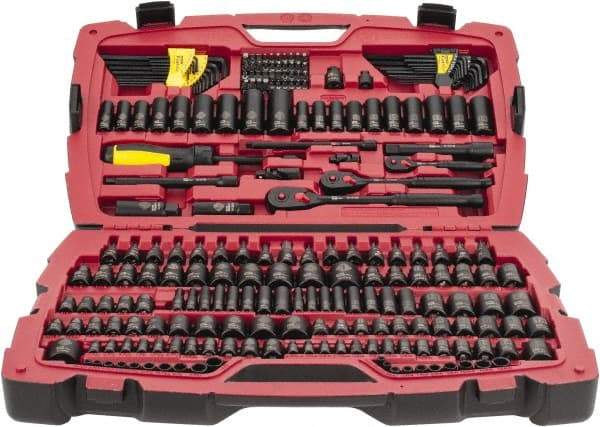 Stanley - 229 Piece Mechanic's Tool Set - Comes in Blow Mold Box - Exact Tool & Supply