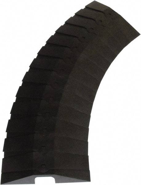 UltraTech - 1 Channel, 3 Ft Long, 1-1/2" Max Compatible Cable Diam, Black ABS On Floor Cable Cover - 13-5/8" Overall Width x 2-1/8" Overall Height, 3" Channel Width x 1-1/2" Channel Height - Exact Tool & Supply