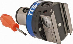 Iscar - 63mm Body Diam, Manual Single Cutter Boring Head - 0.098" to 8.661" Bore Diam - Exact Tool & Supply