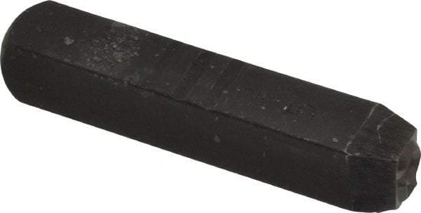 Made in USA - 3/8" Character Size, 5 Character, Heavy Duty Individual Steel Stamp - Steel, Individual - Exact Tool & Supply
