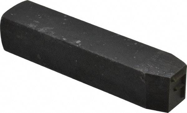 Made in USA - 1/2" Character Size, F Character, Heavy Duty Individual Steel Stamp - Steel, Individual - Exact Tool & Supply