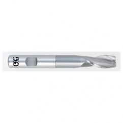 1 Dia. x 7-1/4 Overall Length 2-Flute Square End HSS-CO SE End Mill-Round Shank-Center Cutting-Uncoated - Exact Tool & Supply