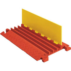 Checkers - On Floor Cable Covers Cover Material: Polyurethane Number of Channels: 4 - Exact Tool & Supply
