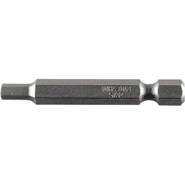 Wiha - 3mm Hex Power Bit - 1/4" Drive, 50mm OAL - Exact Tool & Supply