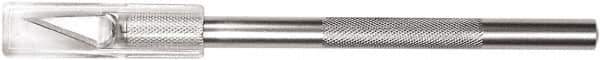 Westcott - Steel Hobby Knife with 5 Blades - #11 Classic Fine Point Blade, 0.196" Blade Length, 1" Blade Length, Plastic Handle - Exact Tool & Supply