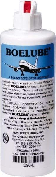 Boelube - BoeLube, 4 oz Bottle Cutting Fluid - Liquid, For Grinding, Sawing, Stamping, Near Dry Machining (NDM) - Exact Tool & Supply