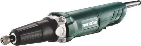 Metabo - 1/4 Inch Collet, 25,000 RPM, Straight, Electric Die Grinder - 120 Volt, 3.5 Amp - Exact Tool & Supply