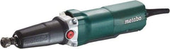 Metabo - 1/4 Inch Collet, 10,000 to 30,500 RPM, Straight, Electric Die Grinder - 120 Volt, 6.4 Amp, 8 Ft. Long Cord - Exact Tool & Supply