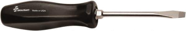 Ability One - Standard Slotted Screwdriver - Round Shank, Ergonomic Handle - Exact Tool & Supply