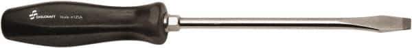 Ability One - Standard Slotted Screwdriver - Round Shank, Ergonomic Handle - Exact Tool & Supply