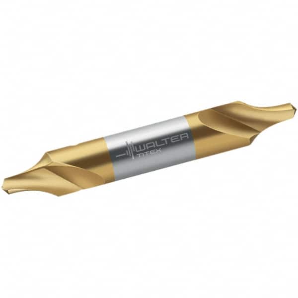 Walter-Titex - Metric Radius Cut 60° Incl Angle High Speed Steel Combo Drill & Countersink - Exact Tool & Supply
