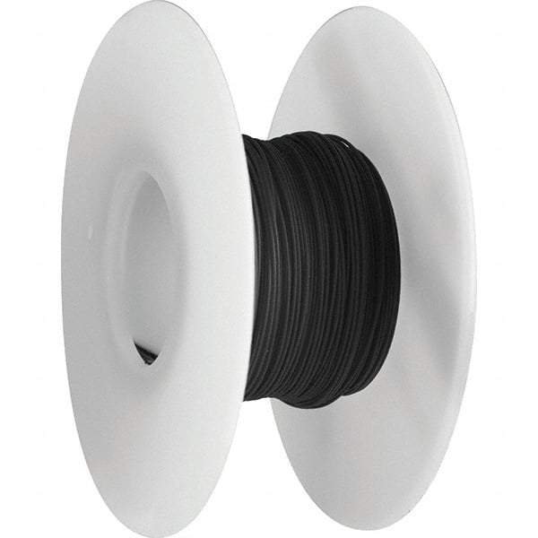 OK Industries - 30 AWG, 1 Strand, 304 m OAL, Copper Hook Up Wire - Black Kynar Jacket - Exact Tool & Supply