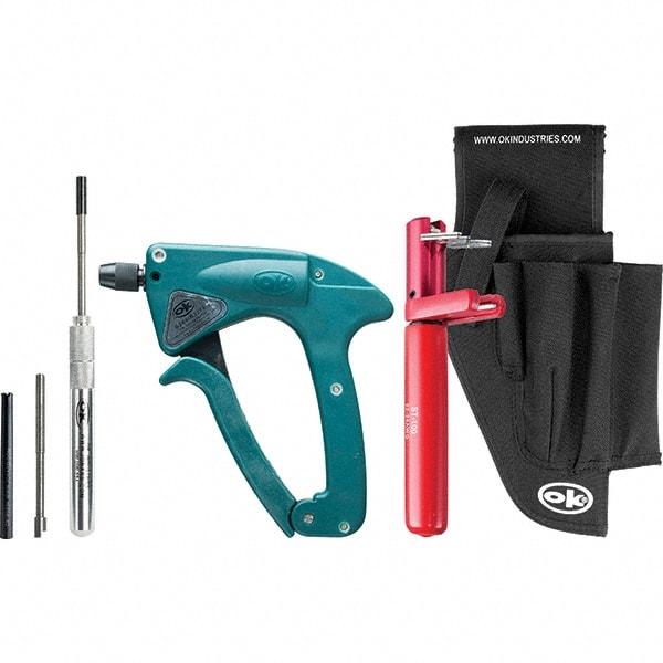 OK Industries - 24 to 22 AWG Compatible Wire, Plastic and Steel Wire Wrapping and Unwrapping Tool Kit - 6 Piece, Noninsulated - Exact Tool & Supply