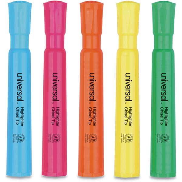 UNIVERSAL - Markers & Paintsticks Type: Highlighters Color: Assorted - Exact Tool & Supply