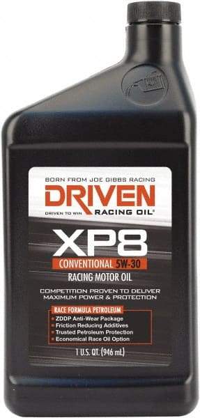 Joe Gibbs Driven Racing Oil - 1 Quart Conventional Racing Oil - Grade 5W-30 - Exact Tool & Supply