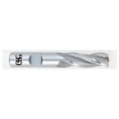 1 Dia. x 4 Overall Length 3-Flute Square End HSS-CO SE End Mill-Round Shank-Center Cutting-Uncoated - Exact Tool & Supply
