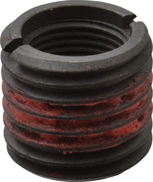 E-Z LOK - 7/8-14 Internal, 1-1/4 - 7 External, UNF, 1-1/8" Insert Length, Self-Lock Standard Wall Thread Locking Inserts - Carbon Steel, Smooth/Rolled Finish, Grade C12L14 - Exact Tool & Supply