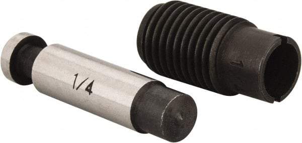 Value Collection - 1/4" Round Punch & Die Set - 1-3/4" Deep, Includes Hand Punch Set, for Use with Select Brand Punch & Die Set (MSC #06512990) - Exact Tool & Supply