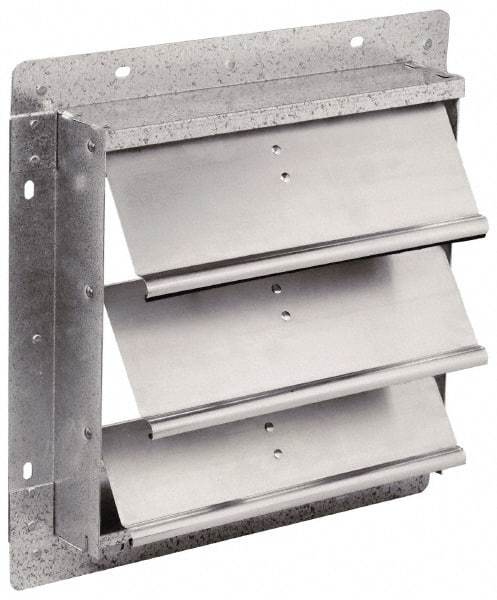 Fantech - 48-1/2 x 48-1/2" Square Wall Dampers - 49" Rough Opening Width x 49" Rough Opening Height, For Use with 1SDE48, 1MDE48, 1HDE48 - Exact Tool & Supply