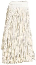 Ability One - Wet Mop Heads & Pads; Style: Cut End ; Material: Cotton ; Approximate Weight (oz.): 0.67 ; Mop Color: Natural ; Headband Size (Inch): 1-1/4 ; Connection Type: Clamp Jaw - Exact Tool & Supply