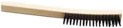 Ability One - Hand Wire/Filament Brushes - Wood Curved Handle - Exact Tool & Supply