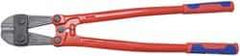 Knipex - 24" OAL, 35mm Jaw Length x 80.5mm Jaw Width, Bolt Cutter Pliers - Standard Head, Steel Tube, Power-Coated Handles - Exact Tool & Supply