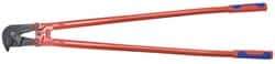 Knipex - 37-1/2" OAL, Wire Cutter - 23mm Jaw Length, Standard Head, Steel Tube, Power-Coated Handle - Exact Tool & Supply