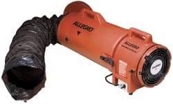 Allegro - 900 CFM, Electrical AC Axial Blower Kit - 8 Inch Inlet/Outlet, 0.33 HP, 115 Max Voltage Rating, Explosion Proof - Exact Tool & Supply