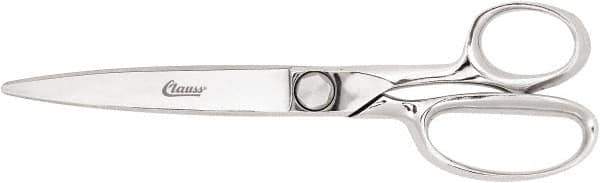 Clauss - 7" LOC, 10" OAL Trimmers - Steel Handle, For Paper, Fabric - Exact Tool & Supply