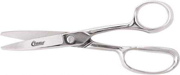 Clauss - 5" LOC, 8" OAL Shears - Steel Handle, For Paper, Fabric - Exact Tool & Supply