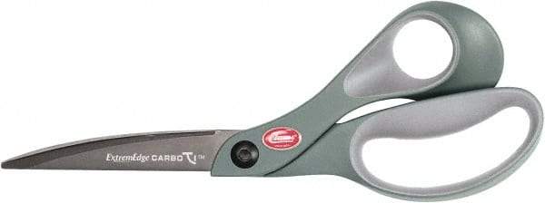 Clauss - 5" LOC, 8" OAL Carbonitride Titanium Steel Shears - Glass Filled Nylon Handle, For Paper, Fabric - Exact Tool & Supply