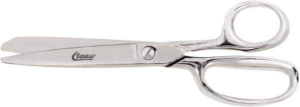 Clauss - 5" LOC, 8" OAL Trimmers - Steel Handle, For Paper, Fabric - Exact Tool & Supply