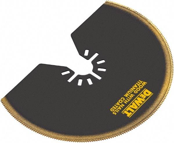 DeWALT - Titanium Head Rotary & Multi-Tool Semicircle Blade - Universal Fitment for Use on All Major Brands (No Adapter Required) - Exact Tool & Supply