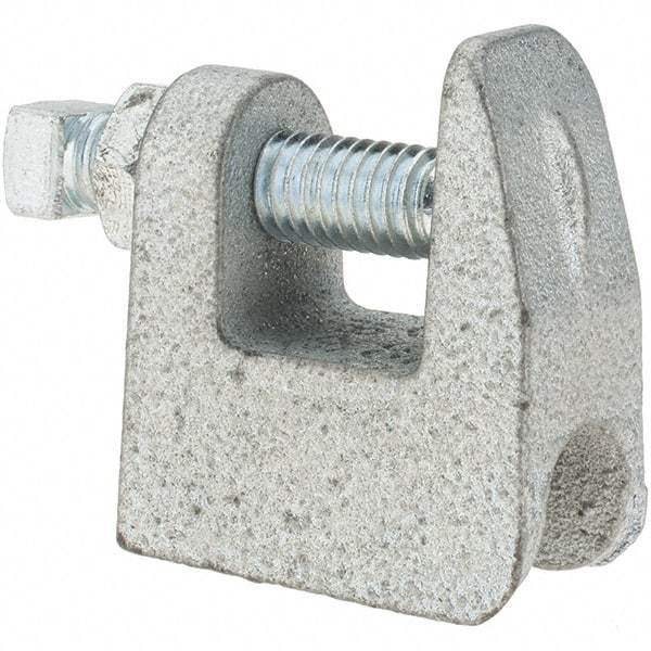 Value Collection - 3/8" Rod Pipe Support Junior C-Clamp - 250 Lb. Capacity - Exact Tool & Supply