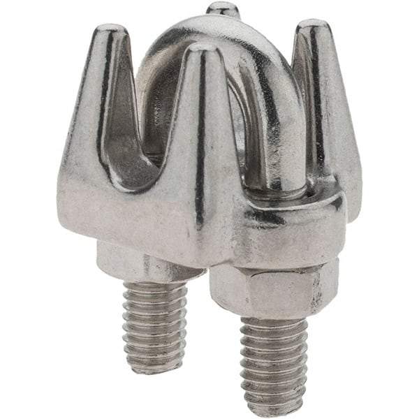 Value Collection - 1/4" Wire Rope Clips - Stainless Steel - Exact Tool & Supply
