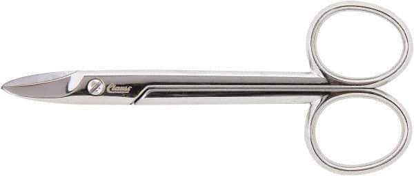 Clauss - 1" LOC, 4-9/64" OAL Straight Scissors - Steel Straight Handle, For Paper, Fabric - Exact Tool & Supply