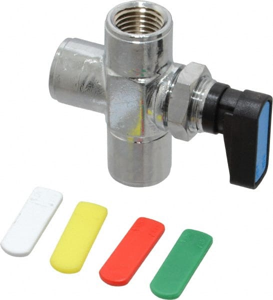 Aignep USA - 1/4" Pipe, Full Port, Brass Standard Ball Valve - Exact Tool & Supply