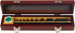 Mitutoyo - 9 Piece, 1/16 to 2", Grade AS-1, Steel Gage Block Set - Rectangular - Exact Tool & Supply