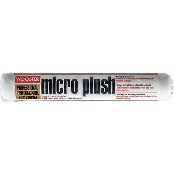 Wooster Brush - 5/16" Nap, 14" Wide Paint Roller Cover - Smooth Texture, Fabric - Exact Tool & Supply