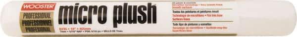 Wooster Brush - 5/16" Nap, 18" Wide Paint Roller Cover - Smooth Texture, Fabric - Exact Tool & Supply