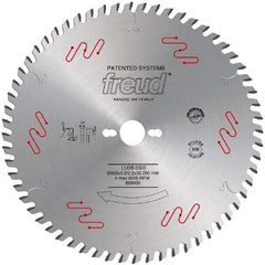 Freud - 303mm Diam, 30mm Arbor Hole Diam, 60 Tooth Wet & Dry Cut Saw Blade - Carbide-Tipped, Standard Round Arbor - Exact Tool & Supply