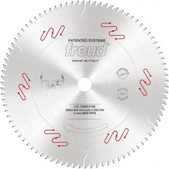 Freud - 12" Diam, 1" Arbor Hole Diam, 90 Tooth Wet & Dry Cut Saw Blade - Carbide-Tipped, Standard Round Arbor - Exact Tool & Supply