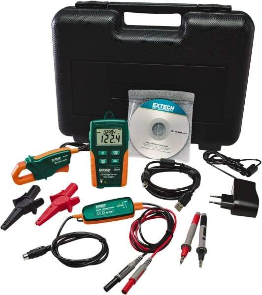 Extech - 600 VAC Max Voltage, Voltage Tester - LCD Display, AAA Power Supply - Exact Tool & Supply