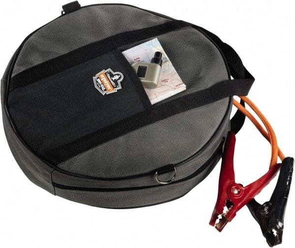Ergodyne - 1 Pocket Gray Ballistic Polyester Tool Bag - 13" Wide x 13" Deep x 3" High - Exact Tool & Supply