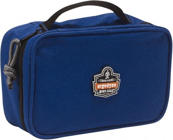 Ergodyne - 1 Pocket Blue Polyester Tool Bag - 7-1/2" Wide x 4-1/2" Deep x 3" High - Exact Tool & Supply