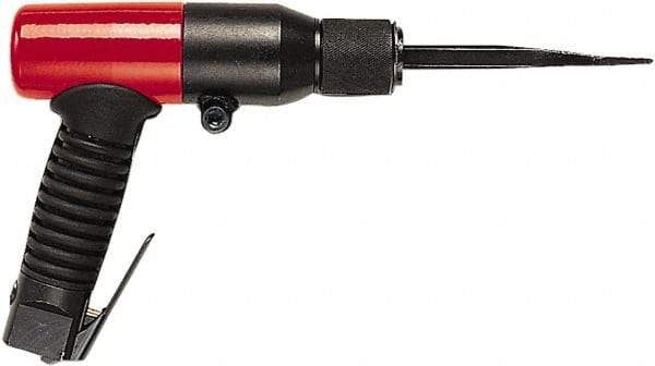 Chicago Pneumatic - 2,200 BPM, 1.53 Inch Long Stroke, Pneumatic Chipping Hammer - 8 CFM Air Consumption, 1/4 NPT Inlet - Exact Tool & Supply