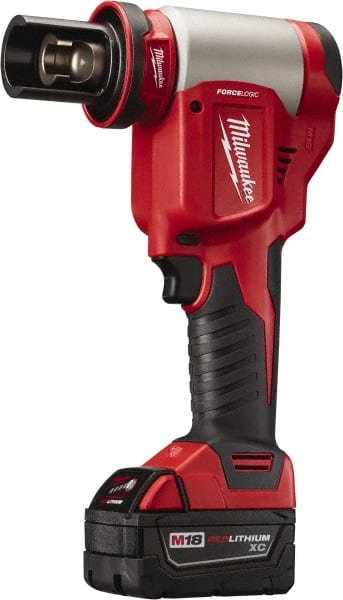 Milwaukee Tool - 20 Piece, 1-1/2 to 2" Punch Hole Diam, Power Knockout Set - Exact Tool & Supply